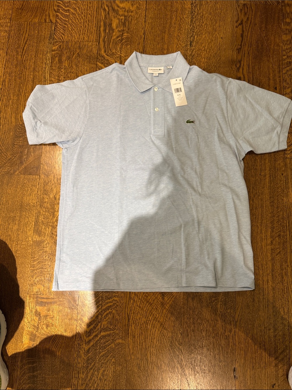 NWT Lacoste Men’s Classic Polo with Embroidered Crocodile